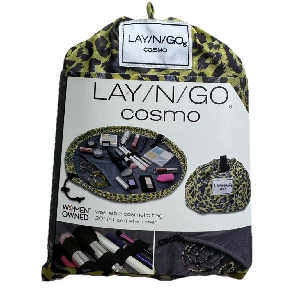 Lay-n-Go Cosmo Drawstring Cosmetic‎ & Makeup Bag Organizer Toiletry Bag Travel